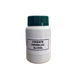 Corante P Concentrado Solvel Em lcool - Vermelho De 50g 