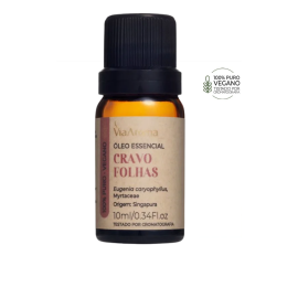 �leo Essencial De Cravo Folhas Puro - 10ml - Via Aroma