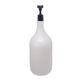 Frasco Plstico Grande  P/ Shampoo De  2,5 Litros - Branco 