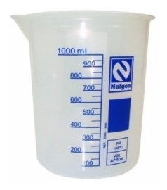 Copo Becker Pl�stico -  Com Capacidade 1000ml - Graduado 