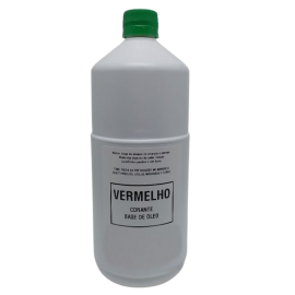 Corante L�quido Para �leo - Cor Vermelho - Com 1 Litro 