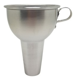 Funil Tamanho 8cm E Sa�da 2,5cm - Alum�nio Com Al�a