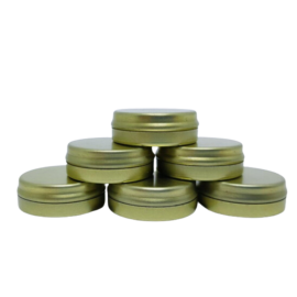 Latas Douradas Vazias Para  Pomadas - 5g - Com 100 Latas
