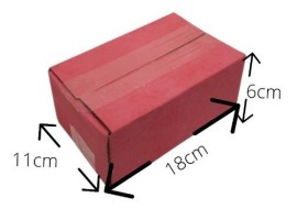 50 Caixas De Papel�o Pequena 18x11x6cm - Coloridas-correios