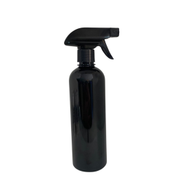 Frasco PET PRETO com v�lvula Gatilho Spray - 500ml