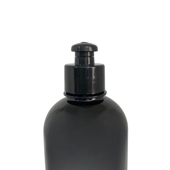 Frasco PET PRETO com tampa Push Pull - 500ml - Bianquimica