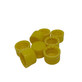 Tampa Lacre De Rosca 24mm - AMARELA - Com 100 Pe�as