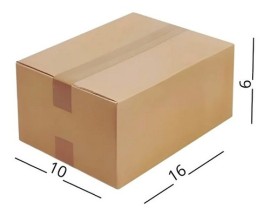 50 Caixas De Papel�o  Pequena 16x10x7cm - Maleta - Correios - Reciclada