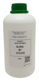 Alcool Etlico - 95 % -  Puro - P A - 1 Litro