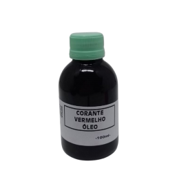 Corante L�quido Para �leo - Cor Vermelho - 100 Ml