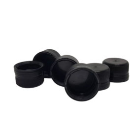 Tampa Lacre De Rosca 24mm - Preta - Com 100 Pe�as
