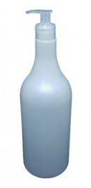 Frasco  Pl�stico  P/ Shampoo - 1 Litro - Perola Com 2 P�s