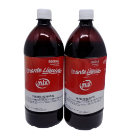 Corante Aliment�cio Mix - Vermelho Natal 960ml Com 2 P�s