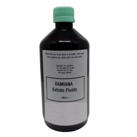 Extrato Fluido De Damiana - Embalagem Com  500ml