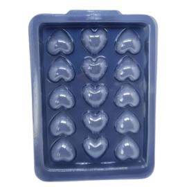 Forma Sabonetes Cora��o - 12 Cavidades - Kit Com 5 P�s 