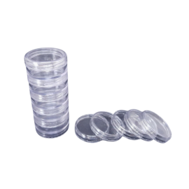 Potes De Acr�lico - 4g - Empilh�veis Com Rosca - 100 Pe�as 