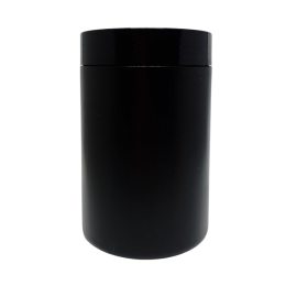 Pote Pl�stico Preto - 1kg - 16 X 10cm -Kit Com 10 unidades