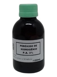 Per�xido Hidrog�nio 3% -  10 Volumes - P.A. - Puro -100ml